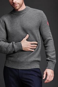 Ropa Canada Goose Hombre Mexico - Paterson Suéteres Grises PO5681249
